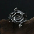 New Creative Vintage Fashion Men's Natural Born Killers Ring Snake Totem Ring Pharaoh Snake Ring Hip Hop Punk Niche