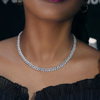 Gold VVS Moissanite Cuban Necklace 6MM