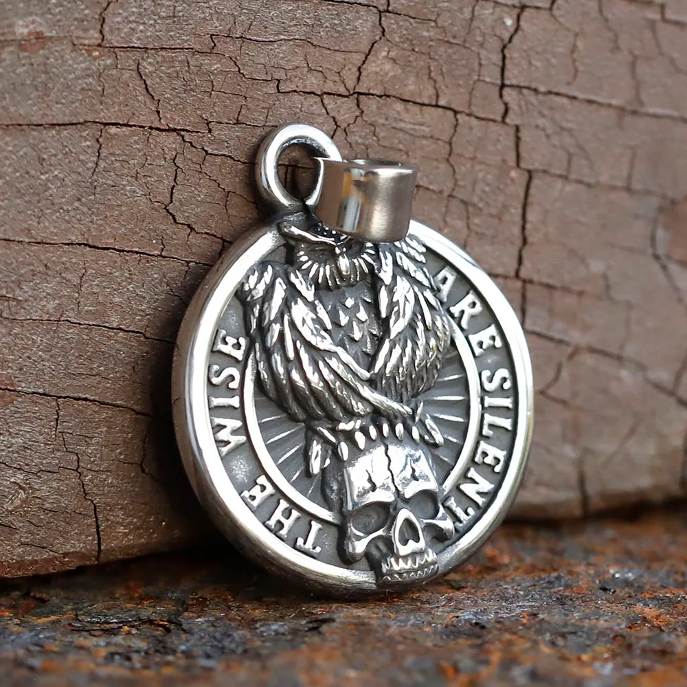 Gothic Skull Stainless Steel Pendant Necklace