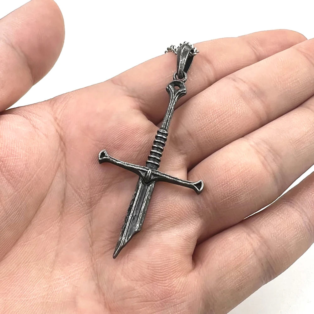 Narsil Broken Sword Pendant Necklace