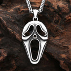 Punk Vintage Clown Mask Pendant Necklace For Men Boys 316L Stainless Steel Skull Mask Necklaces Party Jewelry Gifts Dropshipping