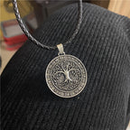 Tree of Life Viking Rune Pendant — Silver