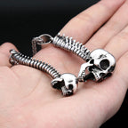 Gothic Skull Skeleton Pendant — Stainless