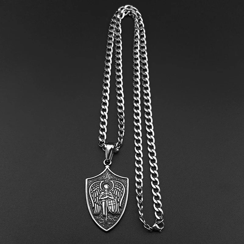 Vintage Saint Michael Gold Necklace