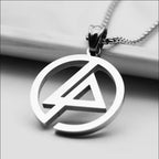 Fashion Geometric Pendant Necklace Square Round Street Rock Female Hip Hop Retro Titanium Steel Accessories Wholesale