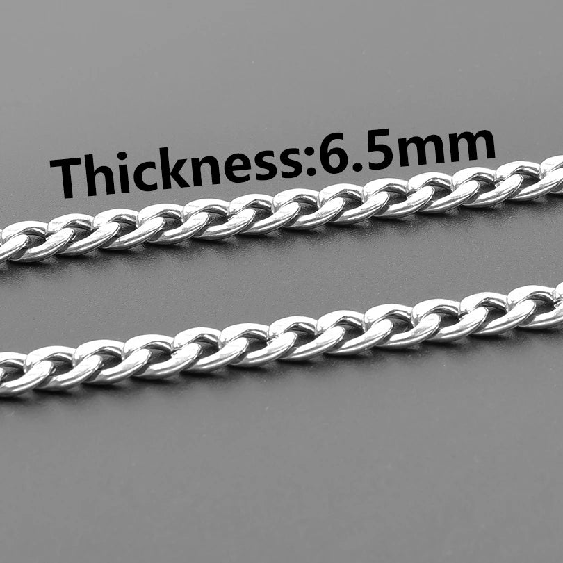 90CM Cuban Link Chain Necklace — Stainless