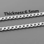 90CM Cuban Link Chain Necklace — Stainless