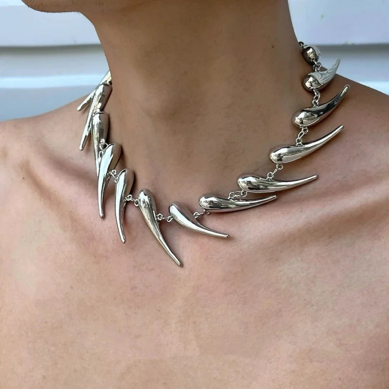 Cyberpunk Choker Pendant Necklace