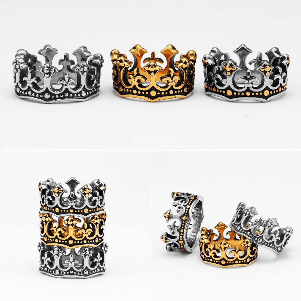 Crown Ring — Stainless Steel
