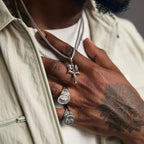 Greek Poseidon Trident Pendant Necklace — Stainless Steel