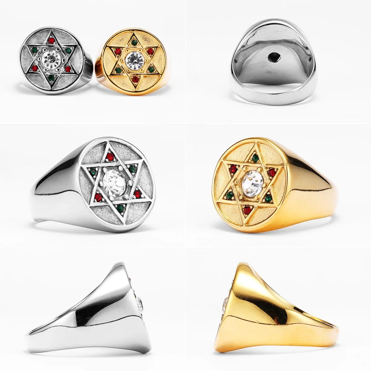 Star of David Ring — Stainless Steel