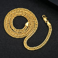 24K Gold Boss Necklace 4mm 60cm