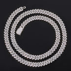 Iced Out Cuban Chain Necklace Stainless Steel 8MM