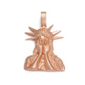 Rose Gold Statement Pendant Necklace 45MM