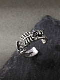 Steel Ring Skeleton Punk