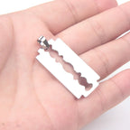 XHN 2-5pcs/lot Stainless Steel blade Pendant for Making Necklace For Women Man Charm DIY Jewelry Accessories Wholesale DZ-3013