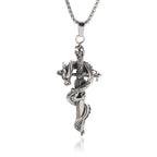 Retro Domineering Nordic Battle Ax Pendant Necklace for Men and Women Punk Pendant Lucky Amulet Jewelry Gift