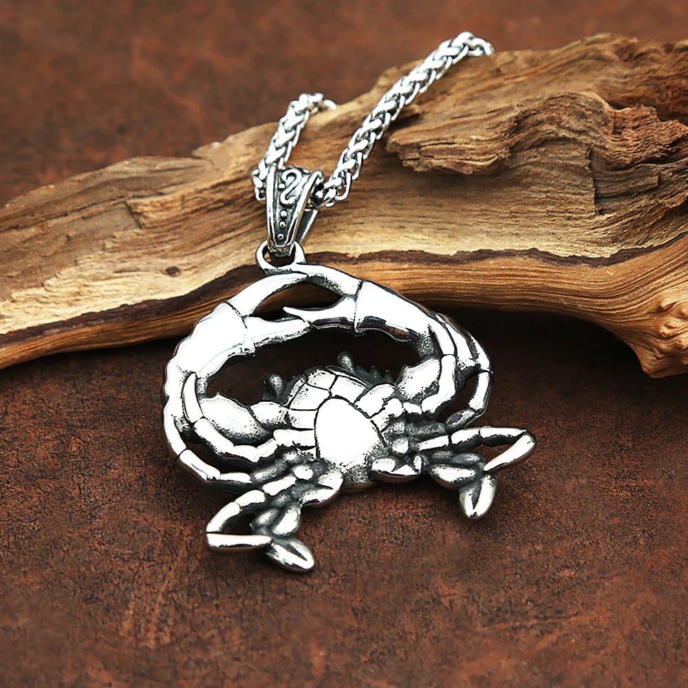Crab Steel Pendant Ocean Series Animal