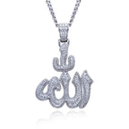 Iced Out Allah Pendant — 925 Silver