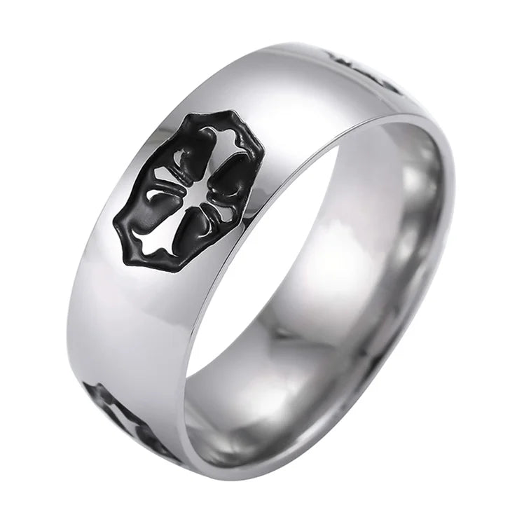 10mm Wide Band Ring — Stainless Steel