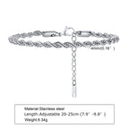 Gold Rope Chain Bracelet 5mm — Stainless Steel
