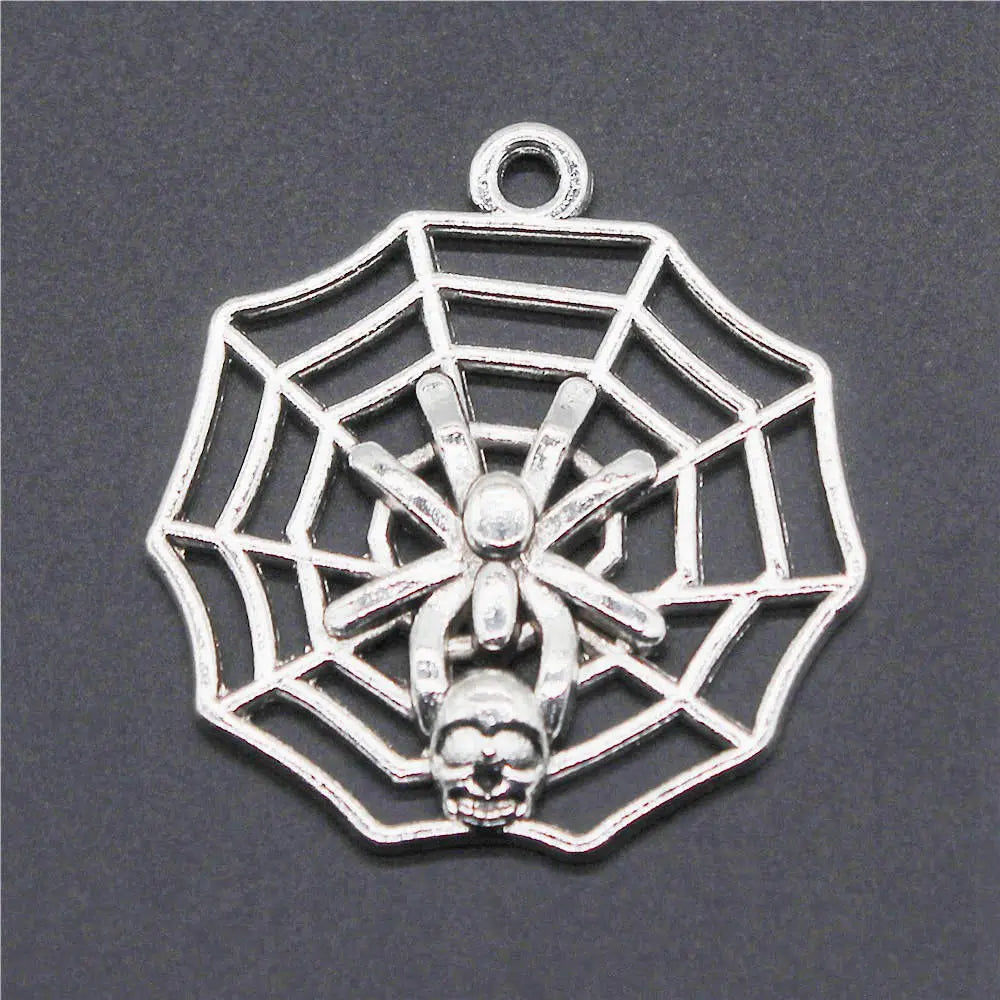 Boho Spider Web Charms Pendant Female Jewelry Bulk Cheapest Items