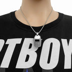 Spartan Helmet Pendant Necklace — Stainless Steel