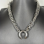 Gothic Big Piercing Spiked Choker Necklace — Stainless Steel