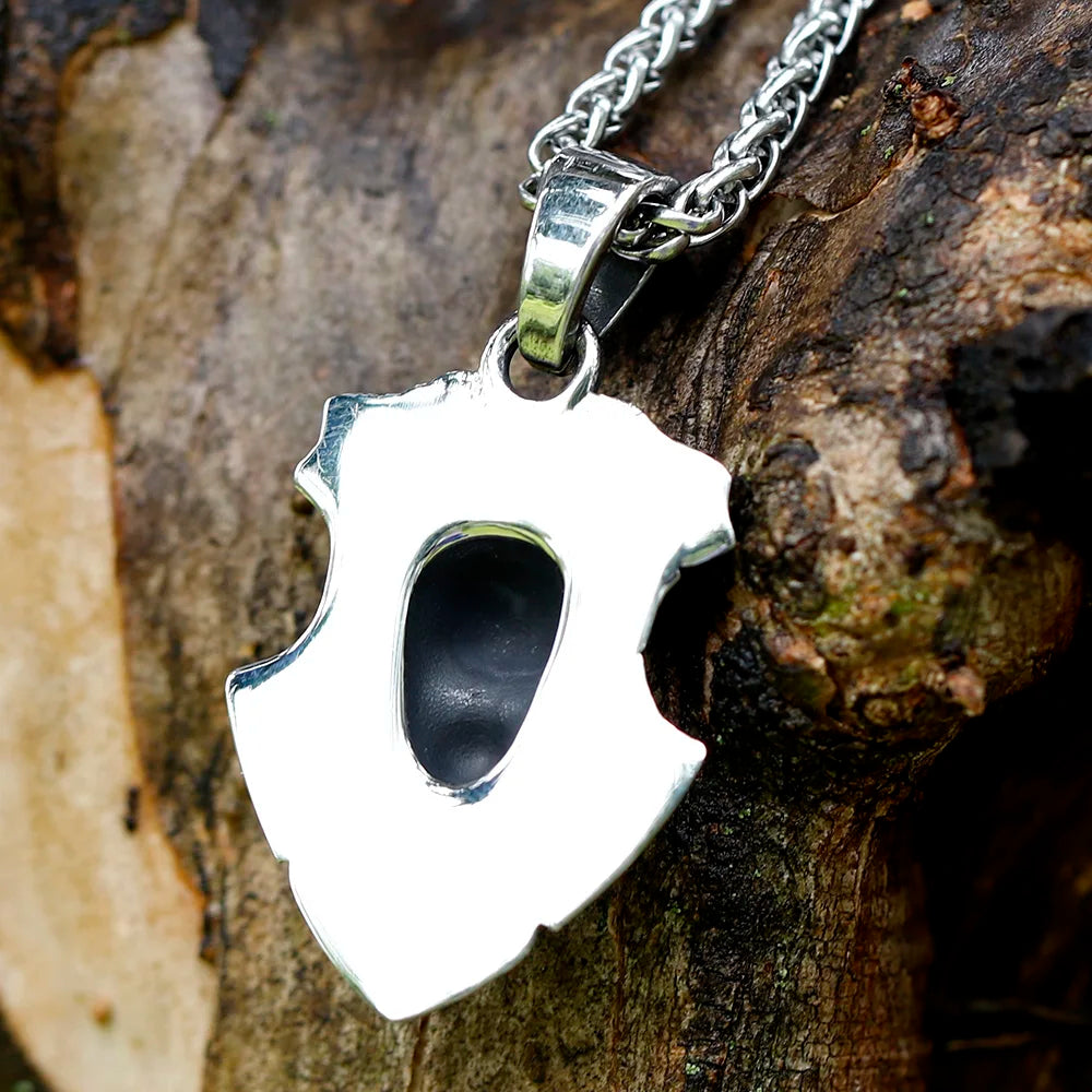 Vintage Skull Stainless Steel Pendant Necklace