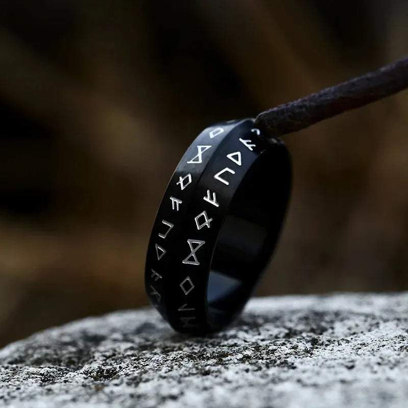 Vintage Odin Norse Viking Amulet Rune Rings For Men Cool Stainless Steel Celtic Knot Ring Wedding Jewelry Valentine's