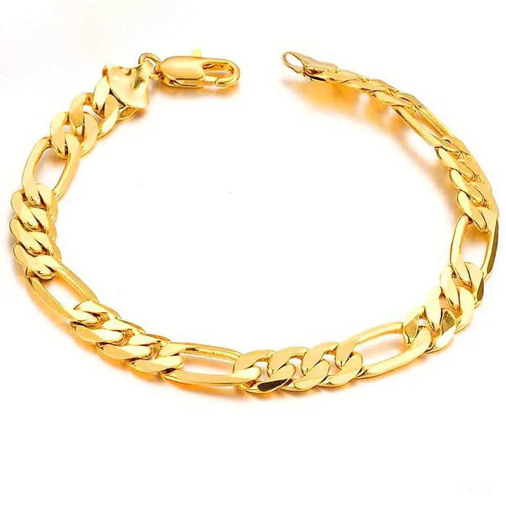 Luxury 3:1 Thickness 8mm Men's Hip Hop Cuban Chain Figaro Chain