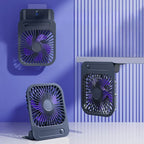 Eary Portable Magnetic Fan With 1200mAh Battery Usb Rechargeable 180 Adjustable 4 Speed Wind Personal Ultra-thin Air