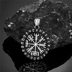 Viking Vegvisir Stainless Steel Pendant Necklace