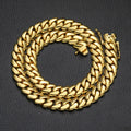 Luxury 24K 9999 Pure Gold real gold Men's 10MM 12mm width smooth large Cuban chain butterfly buckle necklace