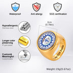 Statement Signet Ring — Stainless Steel