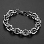 Silver Chain Bracelet 15mm — Silver
