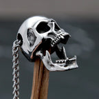 Gothic Skull Stainless Steel Pendant Necklace