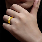 Simple Adjustable Open Ring for Men — Gold-Tone