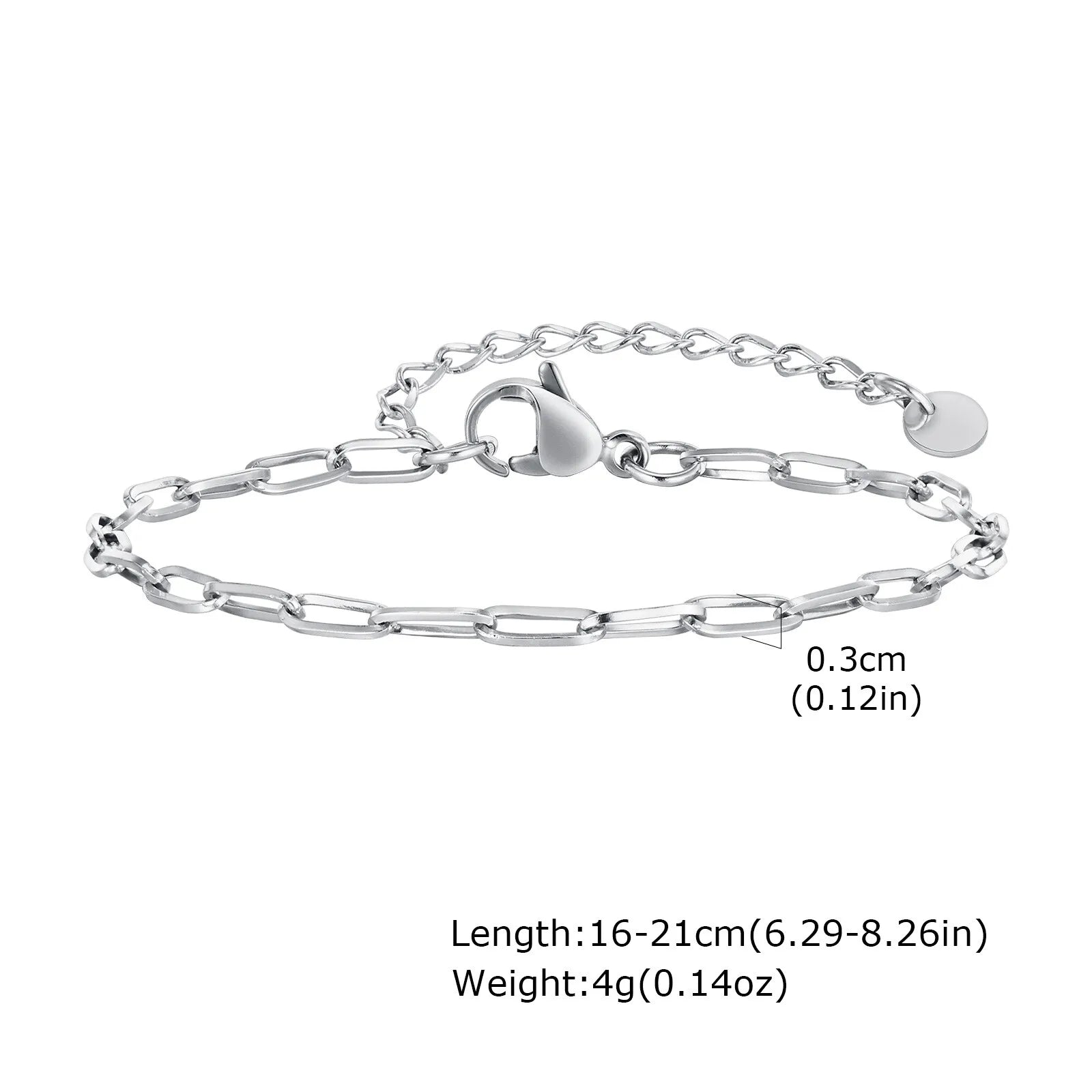 Minimal Thin Chain Bracelet — Stainless