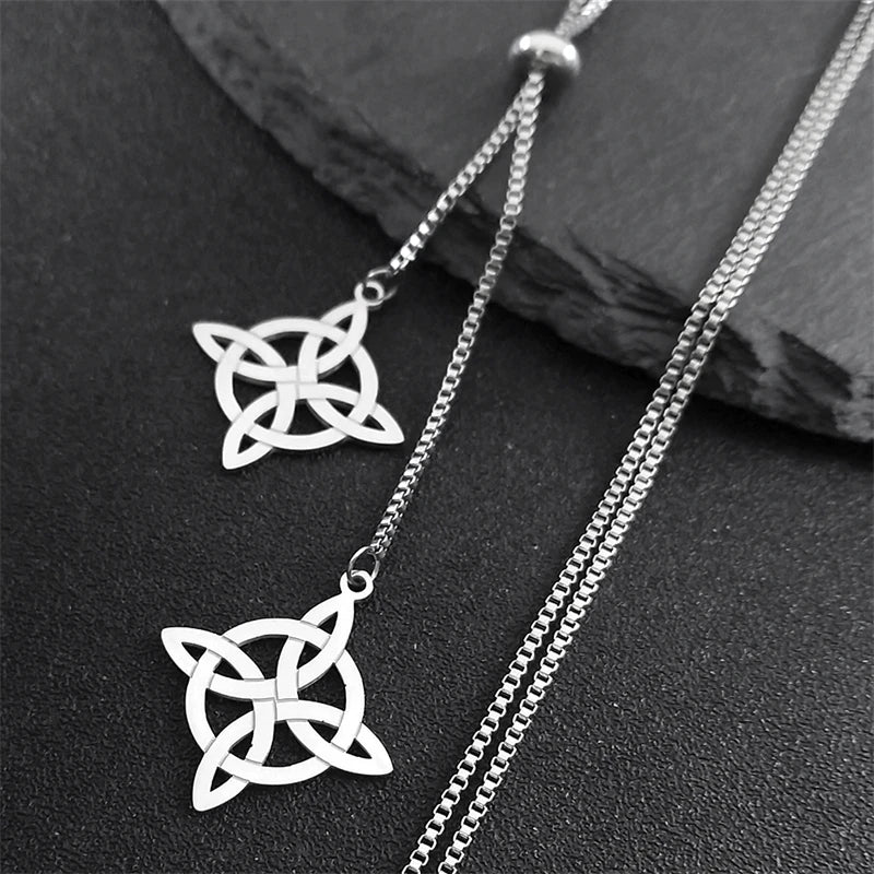 Celtic Steel Chain Witch Knot Witchcraft Sweater