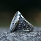 NEW Men's 316L Stainless Steel Rings Vintage Viking Wolf Head Animal Ring Odin Amulet Jewelry for Gift Free Shipping