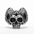Gothic Satan Skull Ring — Stainless Steel