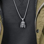 Catholic Vintage Jesus Head Pendant Necklaces For Men Women Fashion Stainless Steel Religious Amulet Jewelry Gifts Dropshipping