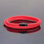 New Minimalist Men's Rope Bracelet Double Layer Survival Bracelet Accessories Boyfriend Gift Magnet Buckle Men's