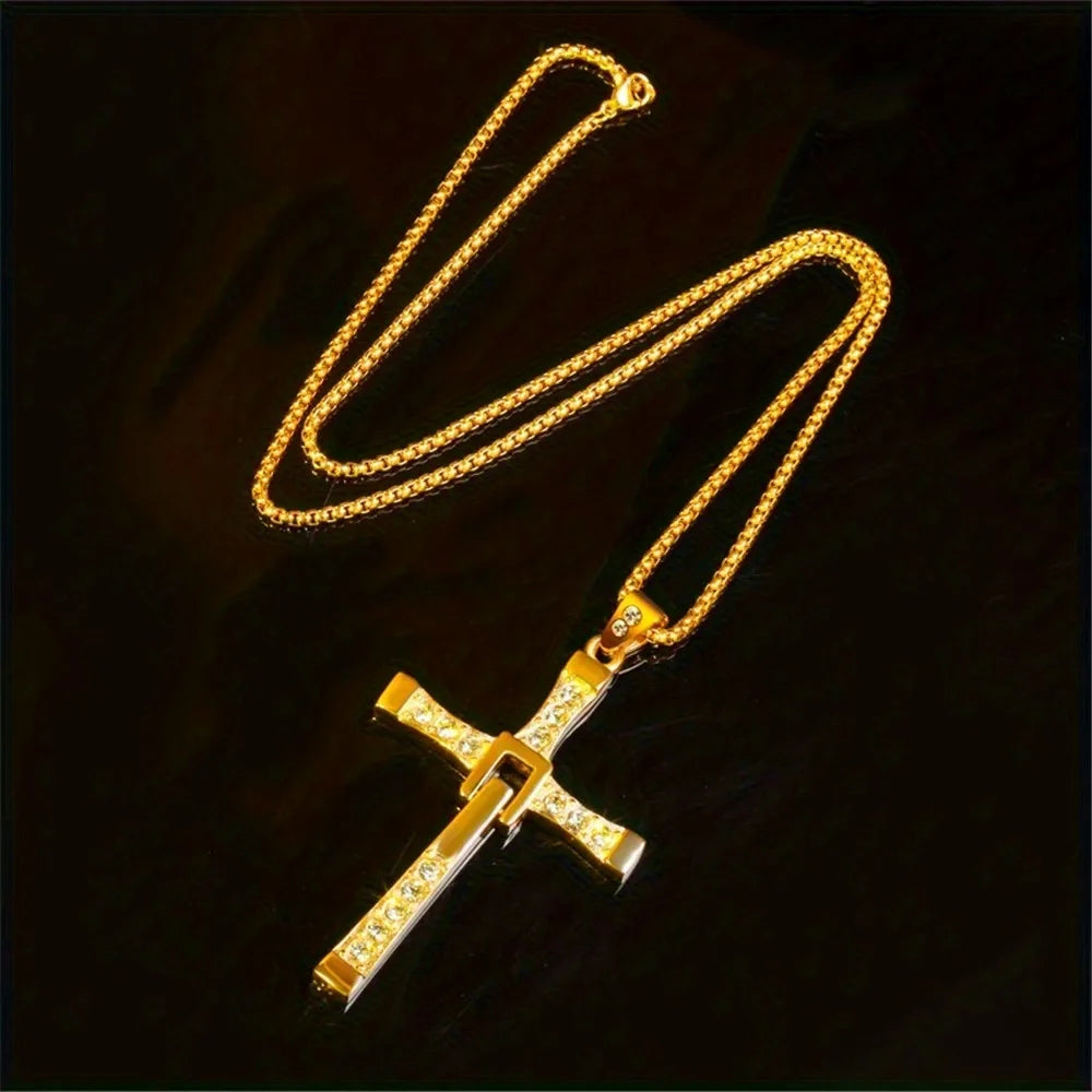 Cool European and American Personalized Men's Pendant Necklace New Fashion Punk Hip-hop Men's Necklace Jewelry