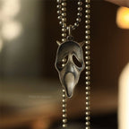 Scream Ghost Horror Skull Mask Necklace Death Retro Personality Tide Sweater Chain