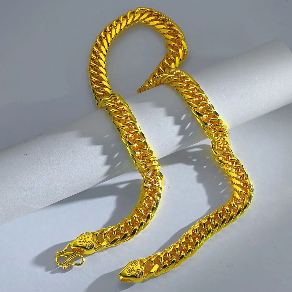 Statement Gold Pendant Necklace