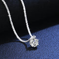 18K Real Platinum PT950 Moissanite Necklace Sparkling Vegetable Chain Light Luxury Light Luxury D Color VVS1 Diamond