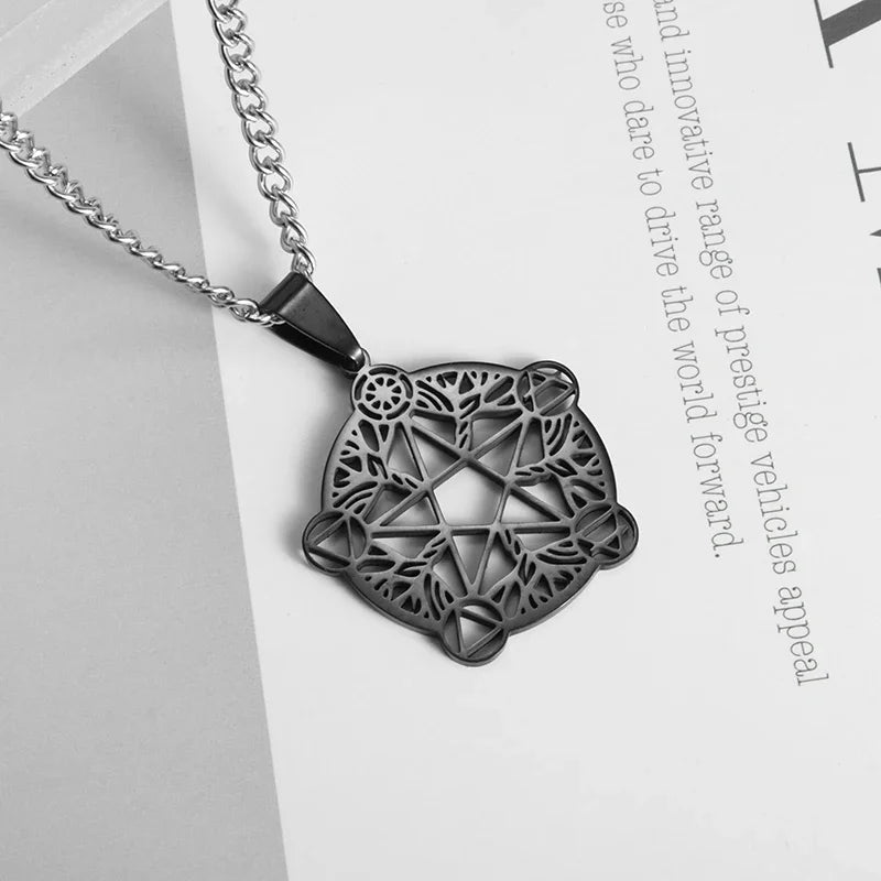 Trendy Mogan David Star Pendant High-Quality Alloy Israel Jewish Star of David Necklace for Men Jewelry