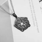 Trendy Mogan David Star Pendant High-Quality Alloy Israel Jewish Star of David Necklace for Men Jewelry